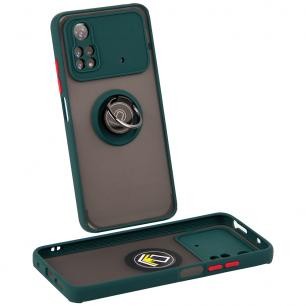 Накладка Totu Gingle Ring для Xiaomi Poco M4 Pro 4G оливкова-0