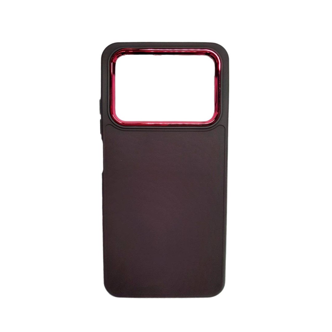 Накладка Matte Colorful Metal Frame Poco M4 Pro 4G (Marsala)-0