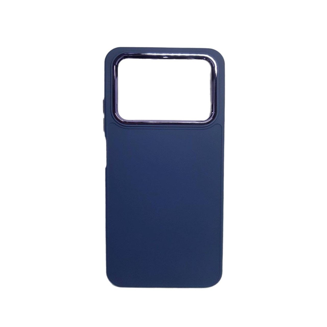 Накладка Matte Colorful Metal Frame Poco M4 Pro 4G (Blue)-0