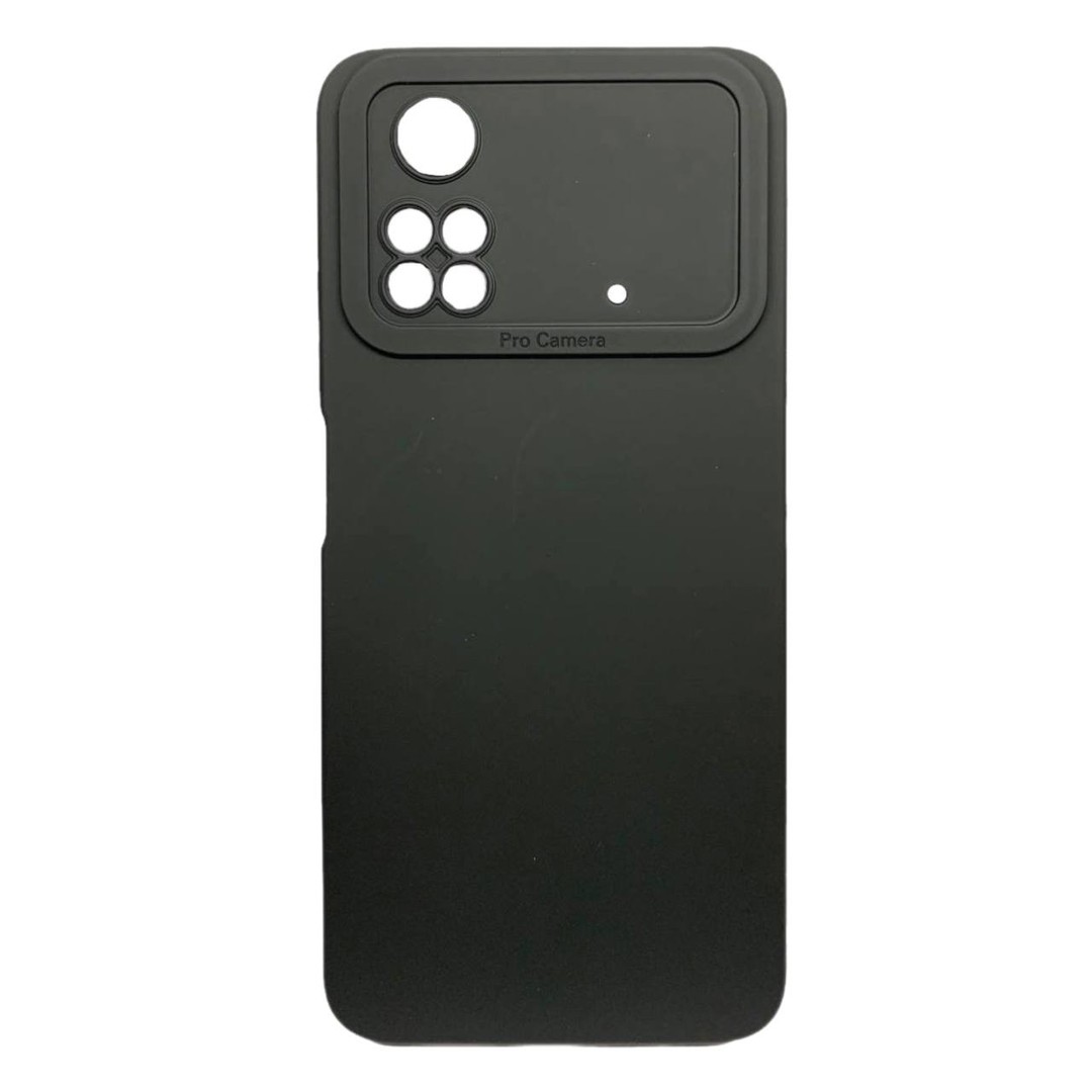 Накладка Color style з мікрофіброю для Xiaomi Poco M4 Pro 4G Black-0