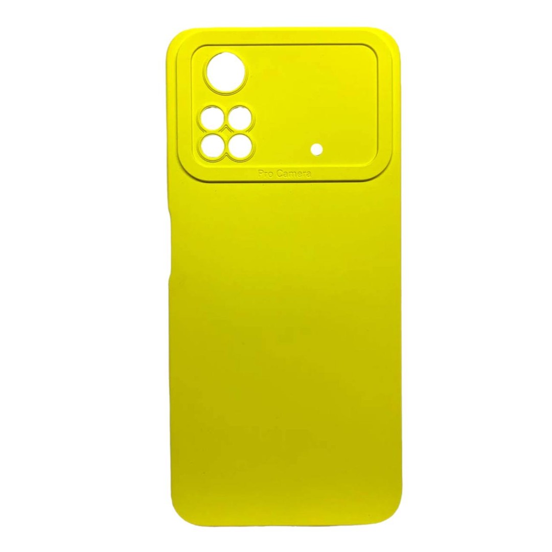 Накладка Color style з мікрофіброю для Xiaomi Poco M4 Pro 4G Yellow-0