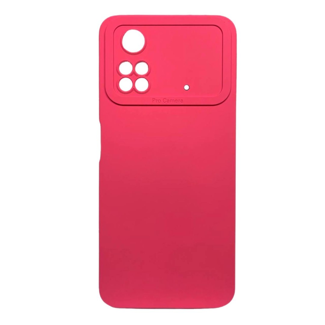 Накладка Color style з мікрофіброю для Xiaomi Poco M4 Pro 4G Barbie pink-0