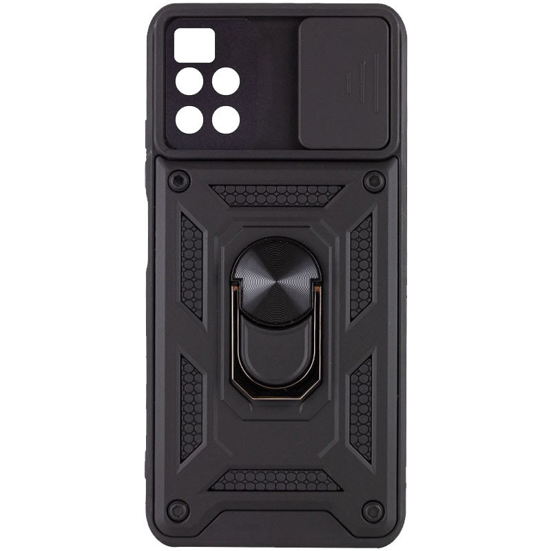 Накладка  Camshield Serge Ring for Magnet для Xiaomi Poco M4 Pro 5G (Чорна)-0