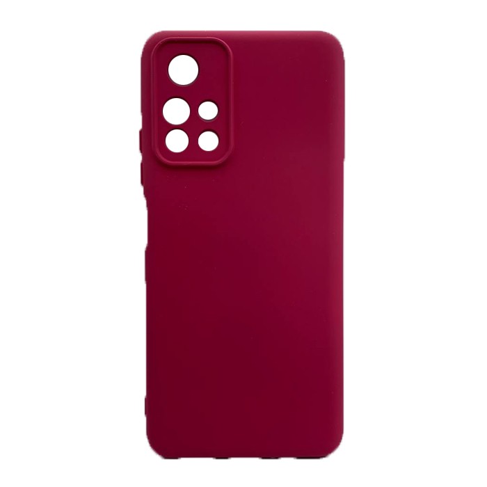 Silicone Cover Full Camera without Logo (A) для Xiaomi Poco M4 Pro 5G  (Marsala)-0