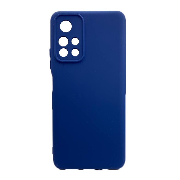 Silicone Cover Full Camera without Logo (A) для Xiaomi Poco M4 Pro 5G  (Dark blue)-0