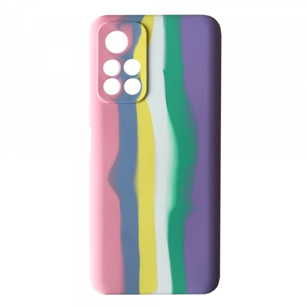 Rainbow Silicone Case для Xiaomi Poco M4 Pro 5G (Marshmellow)-0
