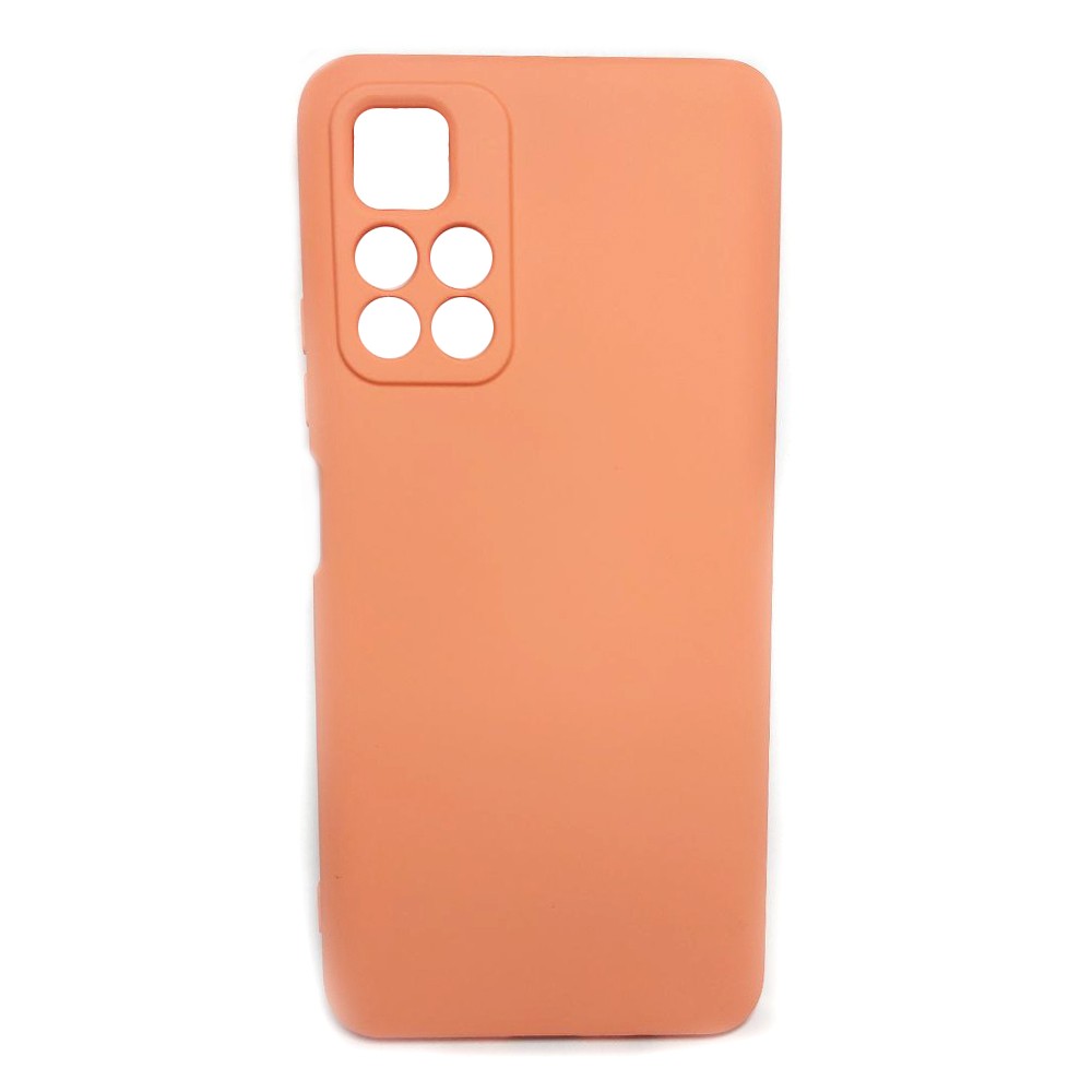 Silicone Cover Full Camera without Logo (A) для Xiaomi Poco M4 Pro 5G (Peach)-0