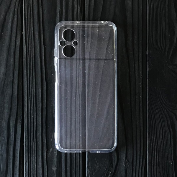 Накладка Molan Cano Glossy Jelly для Xiaomi Poco M5  прозора з блискітками-0