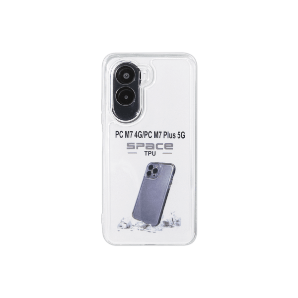 Накладка Space TPU для Xiaomi Poco M7 4G /M7 Plus 5G прозорий-0