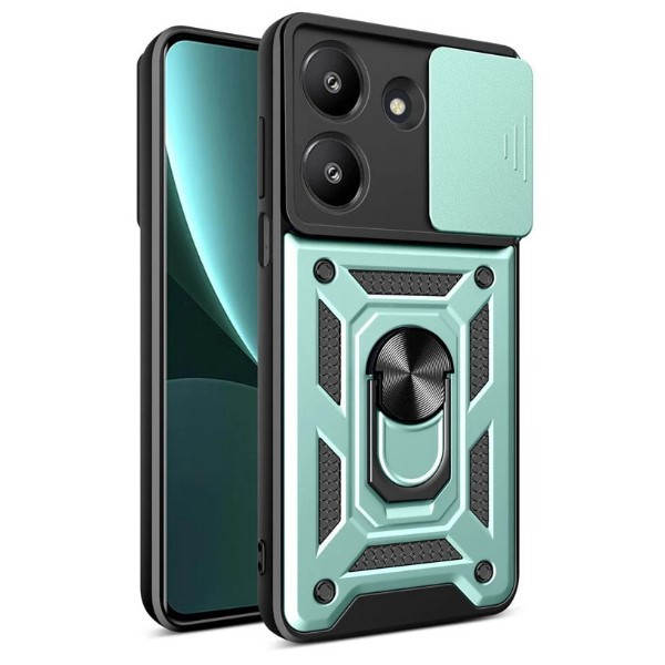 Чохол Camshield Serge Ring для Xiaomi Poco M7 Pro 5G (Зелений)-0