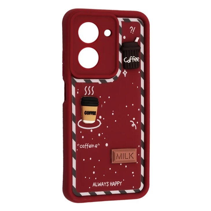 Чохол Pretty Toys для Xiaomi Poco M7 Pro 5G (Milk/Marsala)-0