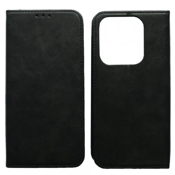 Книжка Black TPU Magnet для Xiaomi Poco M7 Pro 5G чорна-0