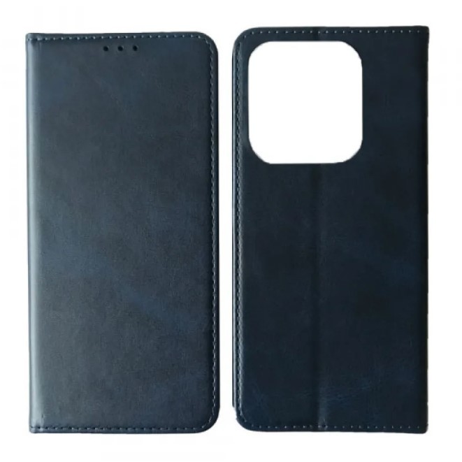 Книжка Black TPU Magnet для Xiaomi Poco M7 Pro 5G синя-0