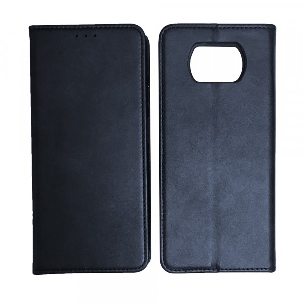 Книжка Black TPU Magnet для Xiaomi Poco X3 синя-0
