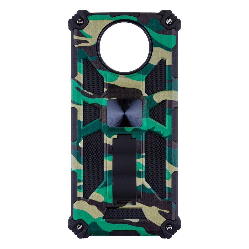 Накладка Shockproof Camouflage для Xiaomi Poco X3 зелена-0