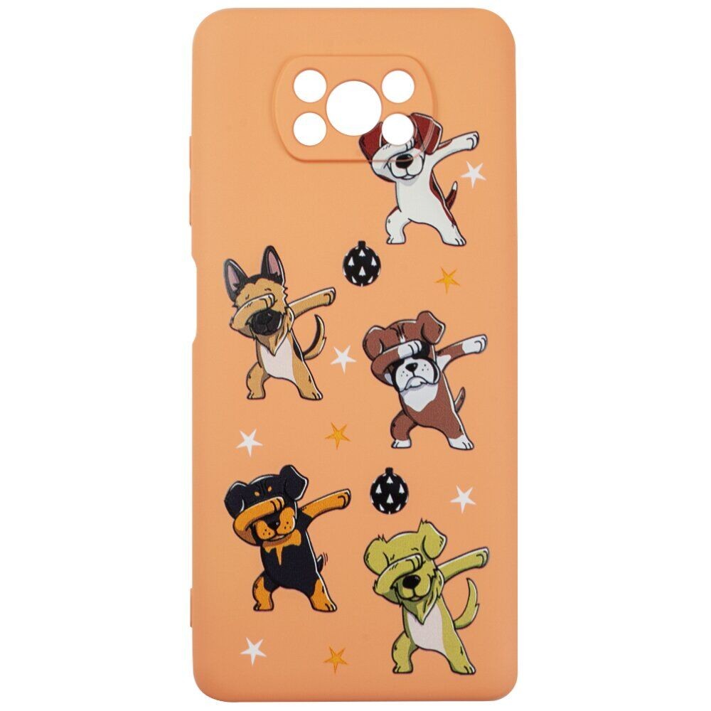 Накладка MiaMi Cartoon для Xiaomi Poco X3 Orange Dogs-0