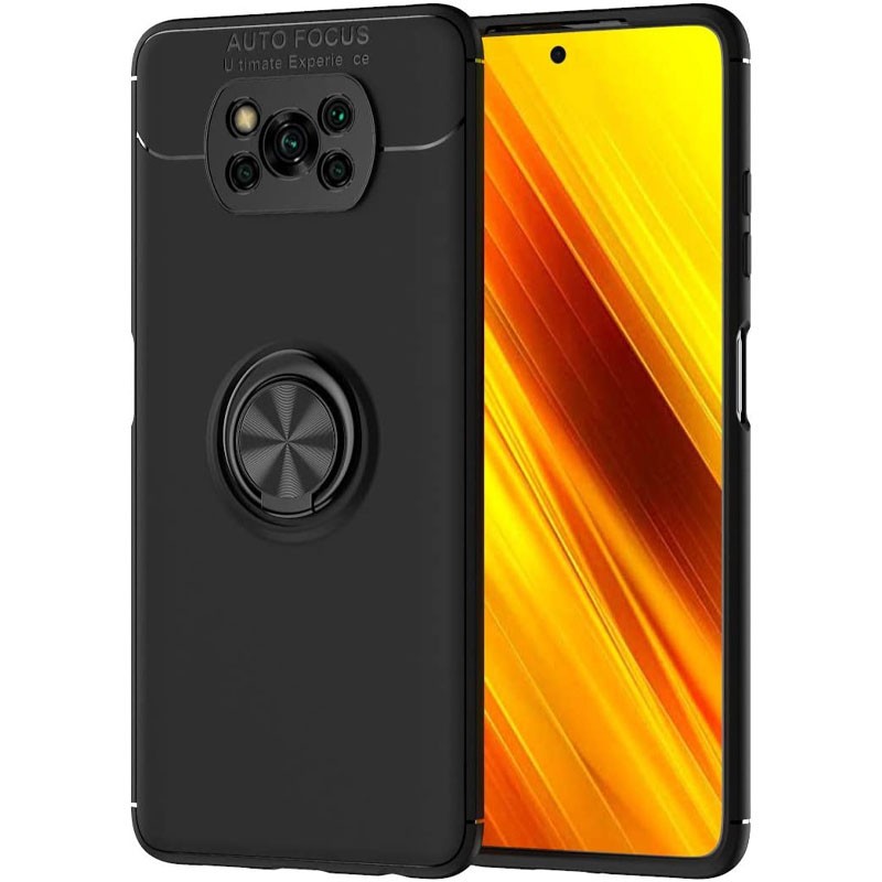 Накладка Deen ColorRing для Xiaomi Poco X3 NFC / Poco X3 Pro чорна-0