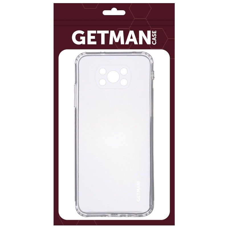 Накладка GETMAN Clear 1,0 mm для Xiaomi Poco X3 NFC / Poco X3 Pro прозорий силікон-1