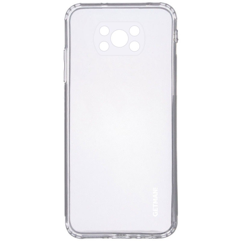 Накладка GETMAN Clear 1,0 mm для Xiaomi Poco X3 NFC / Poco X3 Pro прозорий силікон-0