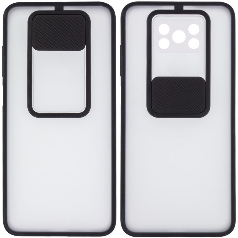 Накладка Camshield mate TPU для Xiaomi Poco X3 NFC / Poco X3 Pro чорна шторка-0