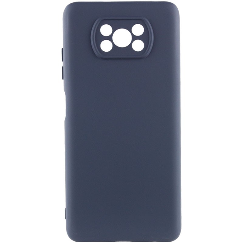 Silicone Cover Full Camera without Logo (A) для Xiaomi  Poco X3 / X3 Pro (Midnight blue)-0