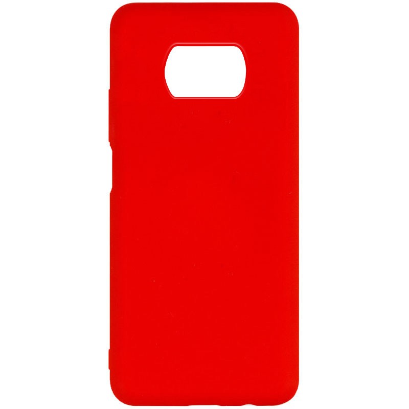 Silicone Cover Full without Logo (A) для Xiaomi Poco X3 NFC / Poco X3 Pro (Red)-0
