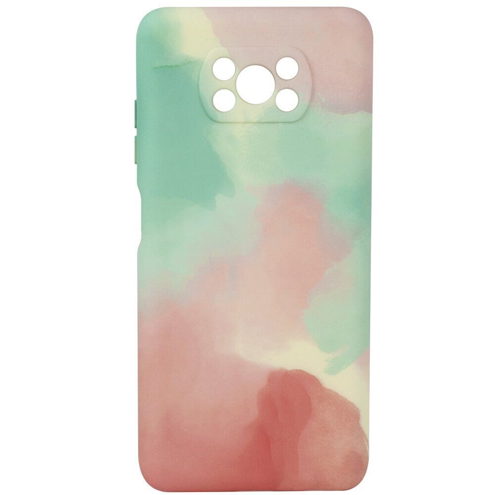 Накладка Mix Color для Xiaomi Poco X3/X3 Pro  (Pink-Blue)-0