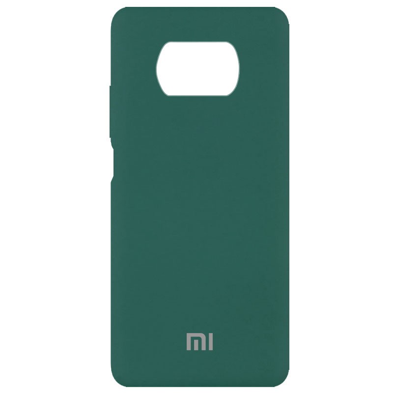 Silicone Cover Full Protective (AA) для Xiaomi Poco X3 NFC/X3 Pro (Pine Green)-0