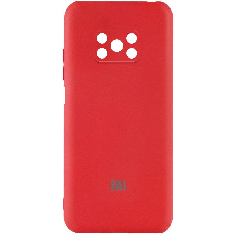 Silicone Cover My Color Full Camera (A) для Xiaomi Poco X3 / X3 Pro (Red)-0