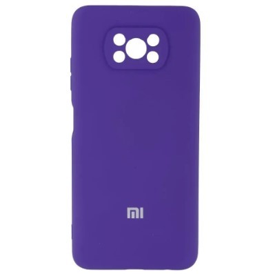 Silicone Cover My Color Full Camera (A) для Xiaomi Poco X3 / X3 Pro (Ultra violet)-0