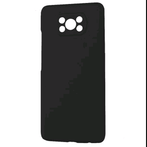 Silicone Cover Full without Logo (A) для Xiaomi Poco X3 NFC / Poco X3 Pro (Black)-0