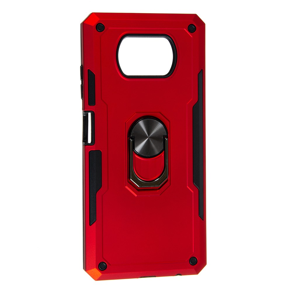 Накладка під магнітний тримач Serge Ring для Poco X3/X3 Pro Red-0