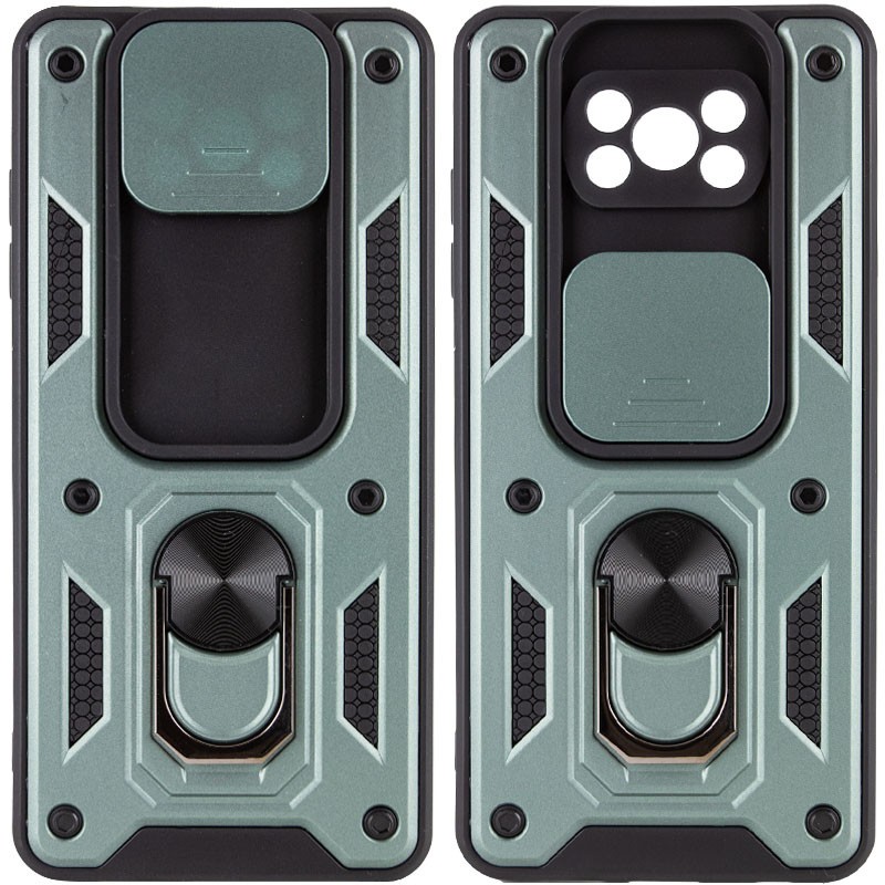 Накладка Camshield Serge Ring для Xiaomi Poco X3 NFC / Poco X3 Pro зелена-0