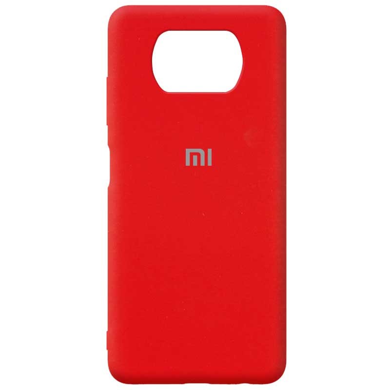 Silicone Cover Full Protective (AA) для Xiaomi Poco X3 NFC (Red)-0