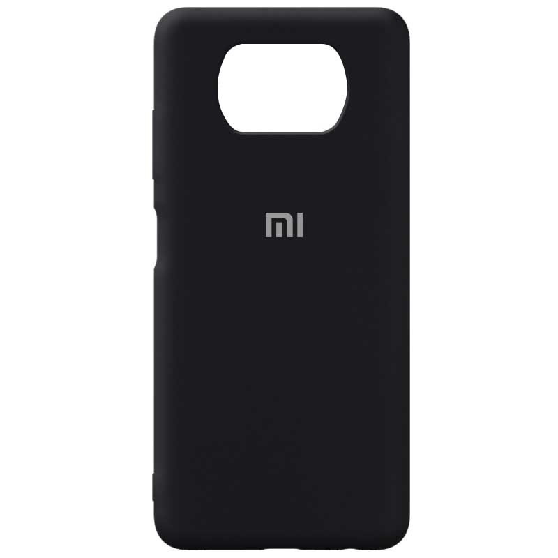 Silicone Cover Full Protective (AA) для Xiaomi Poco X3 NFC (Black)-0
