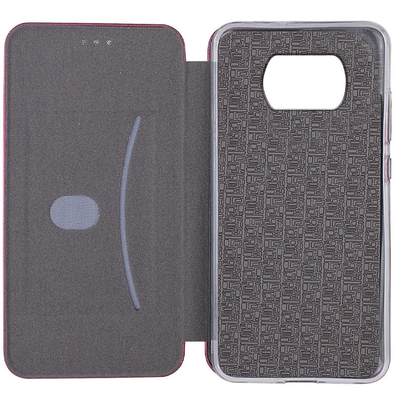 Книжка Premium для Xiaomi Poco X3/X3 Pro бордова-2