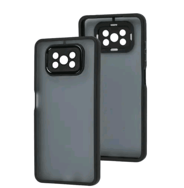 Накладка Luxury Metal Lens для Xiaomi Poco X3/X3 NFC/X3 Pro (Чорний)-0