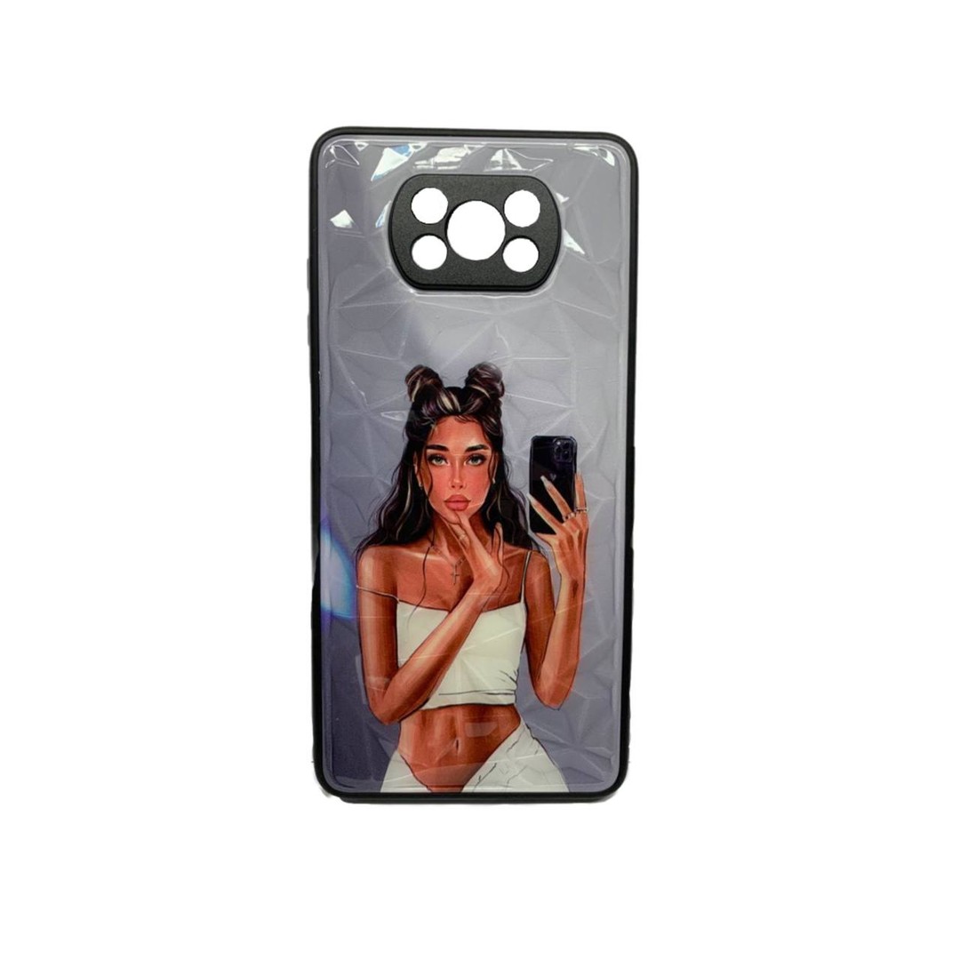 Накладка Ladies Camera для Xiaomi Poco X3/X3 Pro/X3 NFC Black in white-0