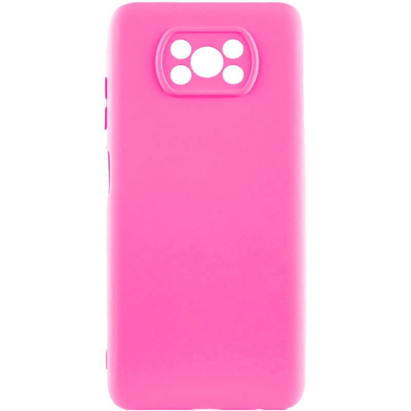 Silicone Cover Full Camera without Logo (A) для Xiaomi Poco X3 NFC/Poco X3 Pro (Barbie pink)-0