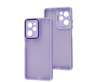 Накладка Luxury Metal Lens для Xiaomi Poco X5 Pro Бузкова-0