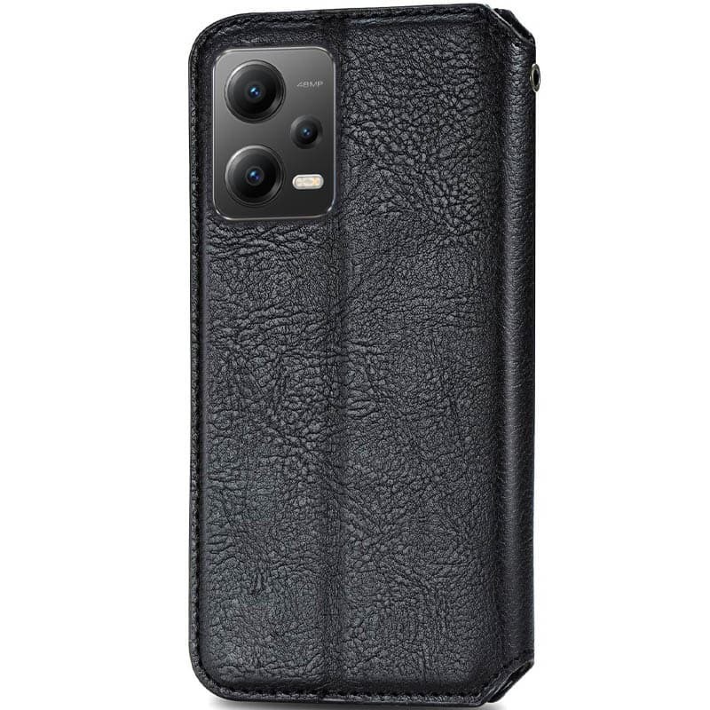 Книжка GETMAN Cubic для Xiaomi Poco X5 Pro 5G / Redmi Note 12 Pro 5G чорна-1