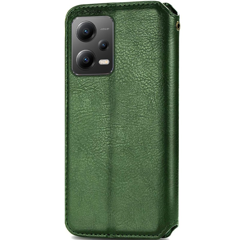 Книжка GETMAN Cubic для Xiaomi Poco X5 Pro 5G / Redmi Note 12 Pro 5G зелена-1