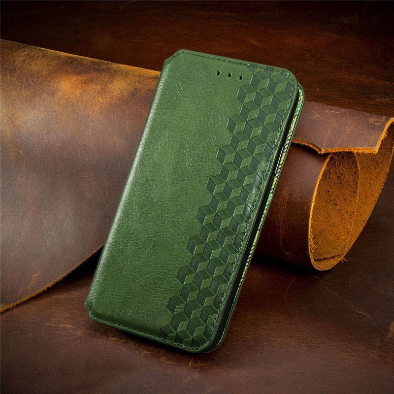 Книжка GETMAN Cubic для Xiaomi Poco X5 Pro 5G / Redmi Note 12 Pro 5G зелена-3