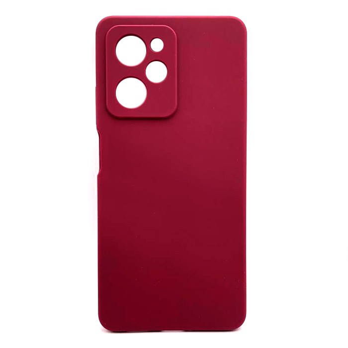 Накладка Fibra для Xiaomi Poco X5 Pro (Marsala)-0