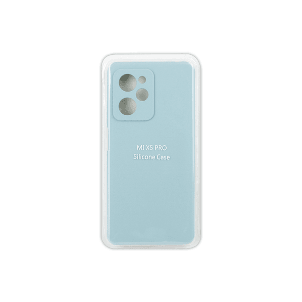 Silicone Case Full Protective No Logo для Xiaomi Poco X5 Pro (Pale Green)-0