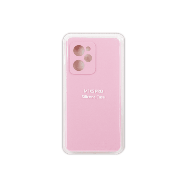 Silicone Case Full Protective No Logo для Xiaomi Poco X5 Pro (Rose Pink)-0