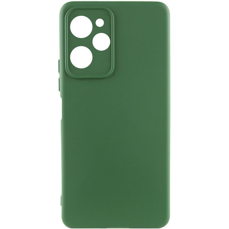 Silicone Case Full Protective No Logo для Xiaomi Poco X5 Pro (Dark green)-0