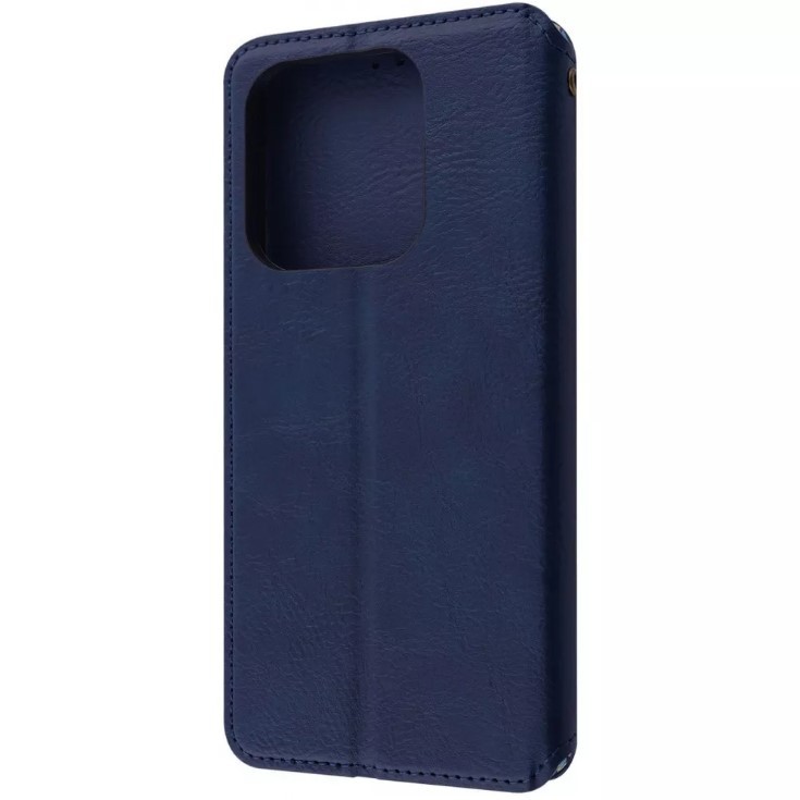 Книжка GETMAN Cubic для Xiaomi Poco M7 Pro /  Redmi Note 14 5G синя-1