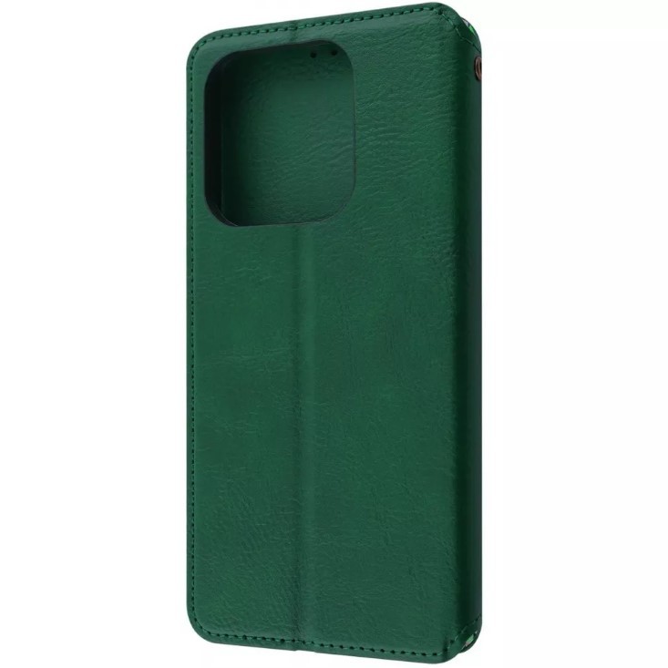 Книжка GETMAN Cubic для Xiaomi Poco M7 Pro /  Redmi Note 14 5G зелена-1