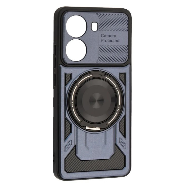 Чохол Hard Carbon Fiber для Xiaomi Poco X7 Pro 5G Синій-0
